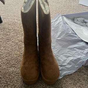 Madden Girl Eclipsed Tan Platform Shoes